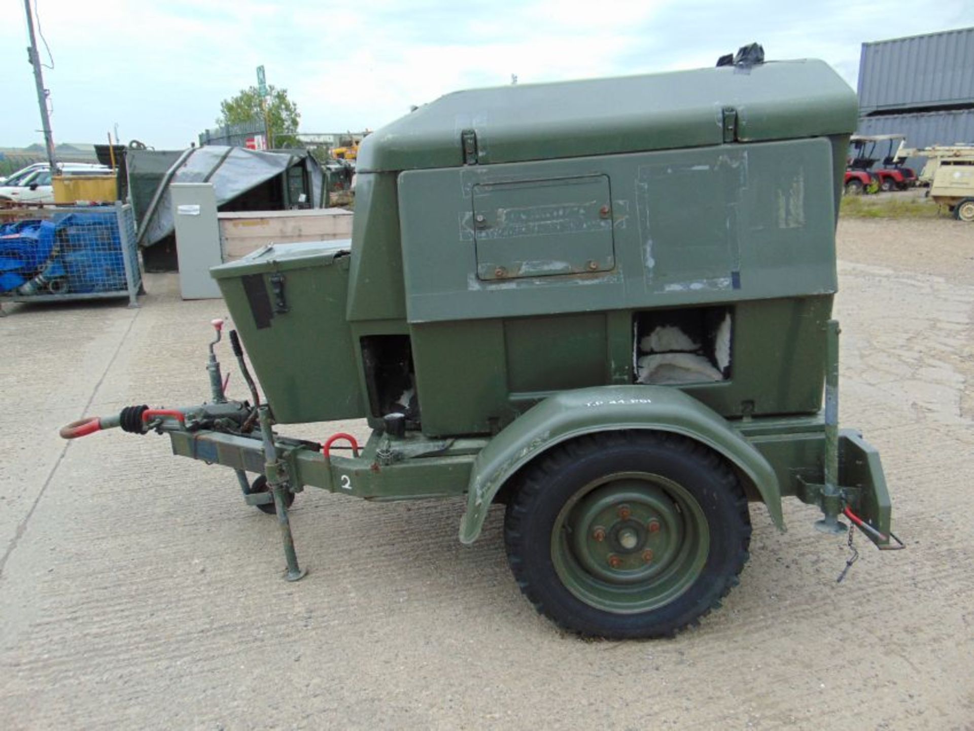 Ex Uk Royal Air Force Trailer Mounted 25 KVA Generator - Image 5 of 14