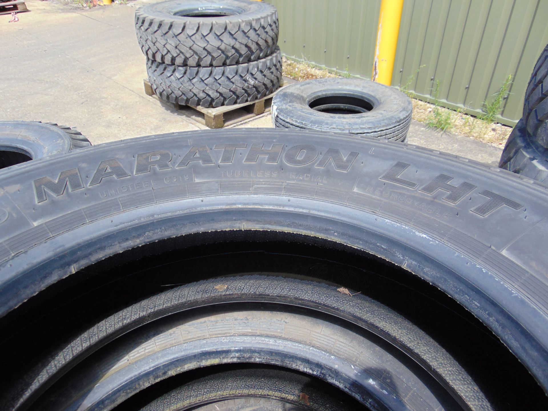 4x Goodyear Marathon LHT 11R 22.5 Tyres - Image 6 of 7