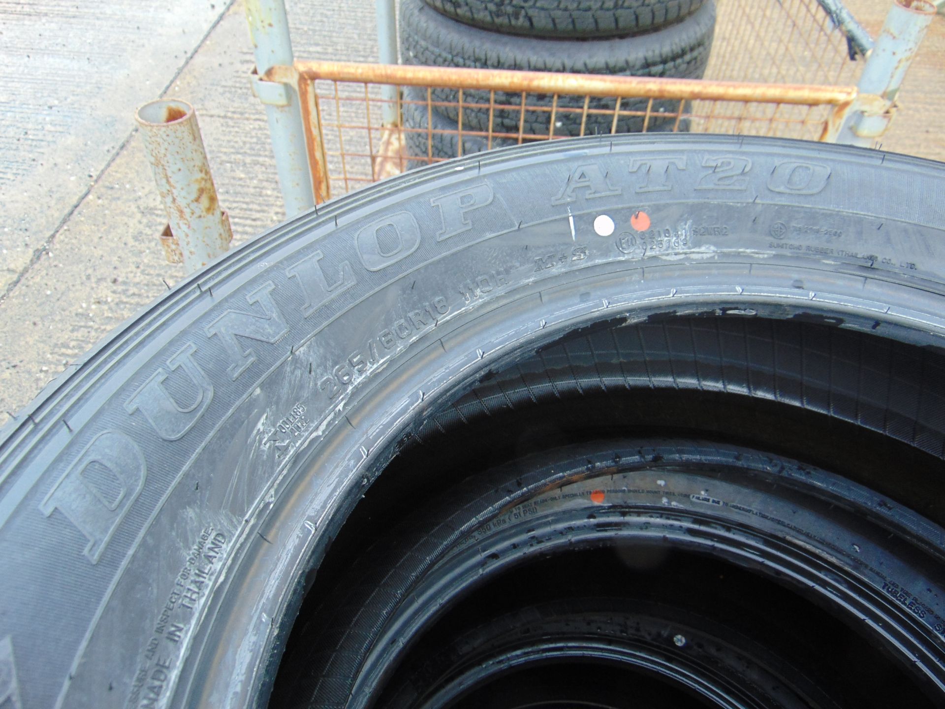 4x Dunlop AT20 Grandtrek 265/60 R18 Tyres - Image 4 of 6