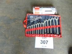 1 x Set 14 PCS Tectool Combination MM Spanner set New and Unissued