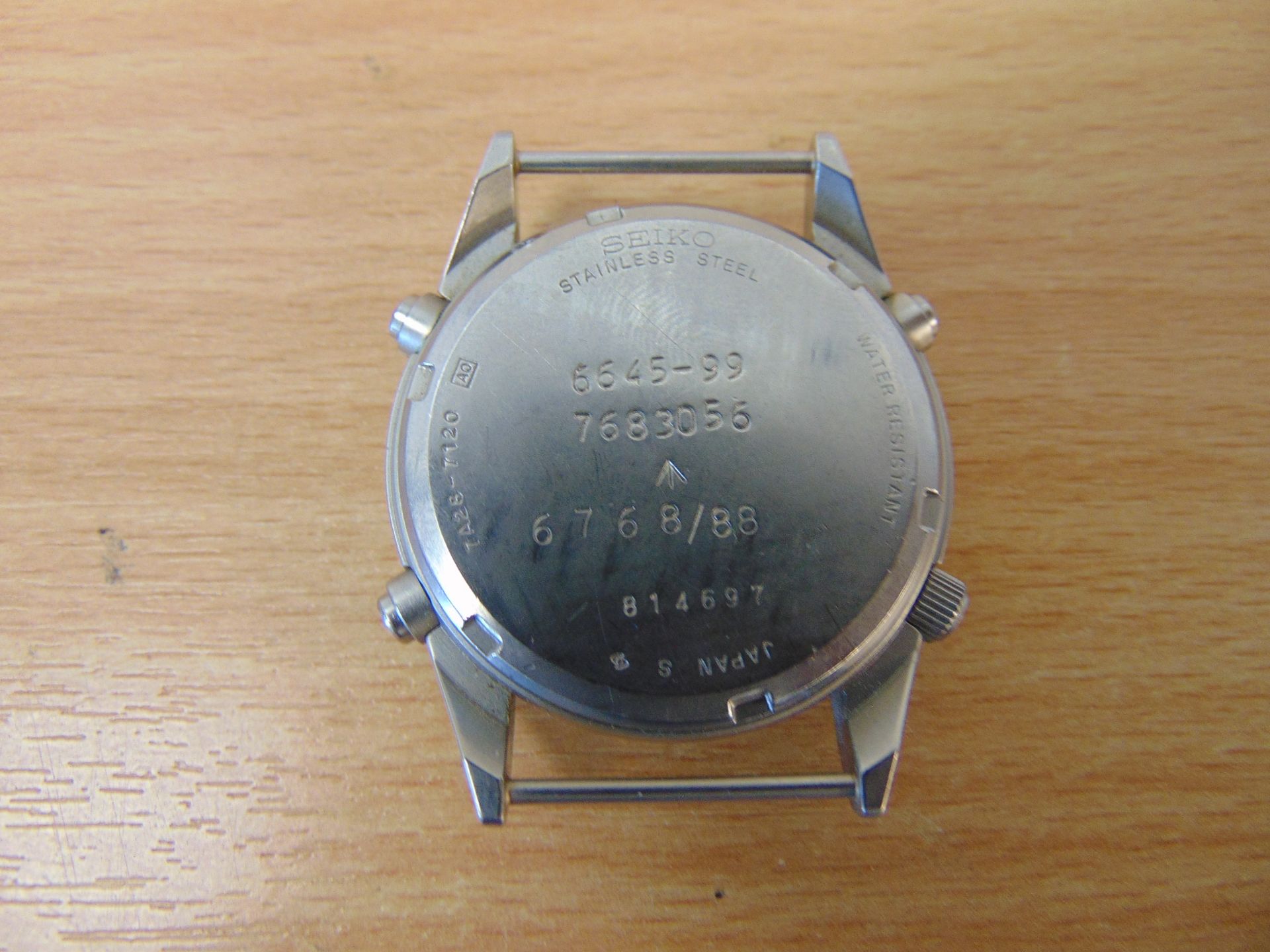 Very Nice condition Seiko Gen 1 Pilots Chrono RAF Harriers Force Issue Dated 1988, - Image 3 of 4