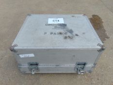 Aluminium Lockable Transit Case 89 x 71 x 46 cms Containing Winch Type Assembly as shown