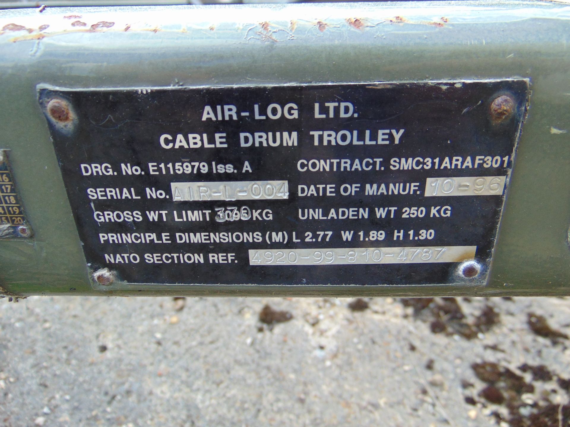 Heavy Duty SEB International Cable Drum Trailer - Image 7 of 7