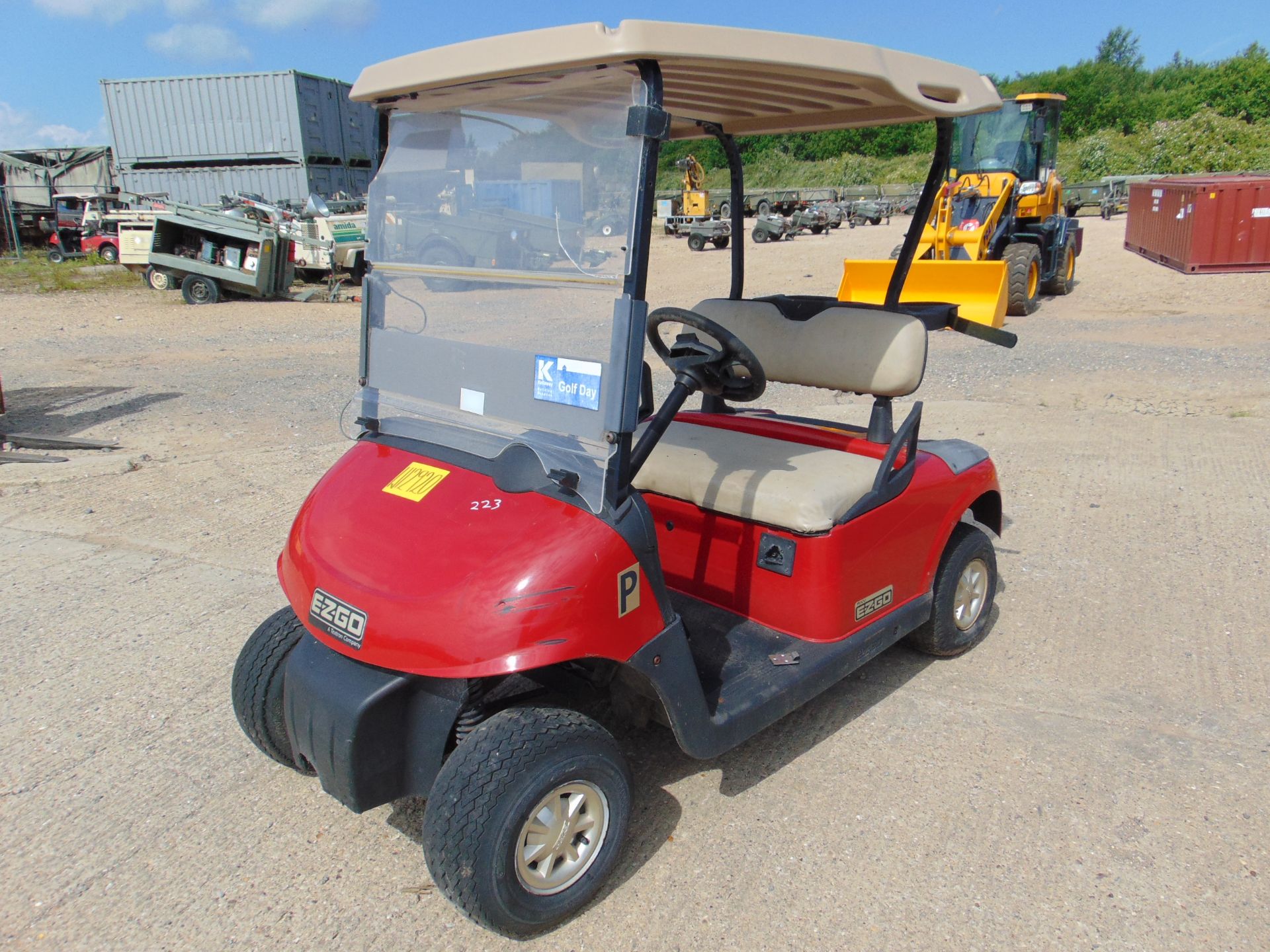 E-Z-GO 2 Seat Electric Golf Buggy as shown will need replacement batteries - Image 3 of 9