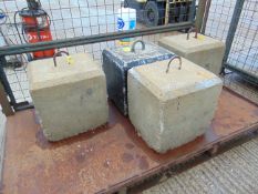 4x Concrete Test Weights / Security Blocks