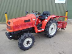 Mitsubishi MT18 Compact Tractor with Rotovator ONLY 635 HOURS!!!