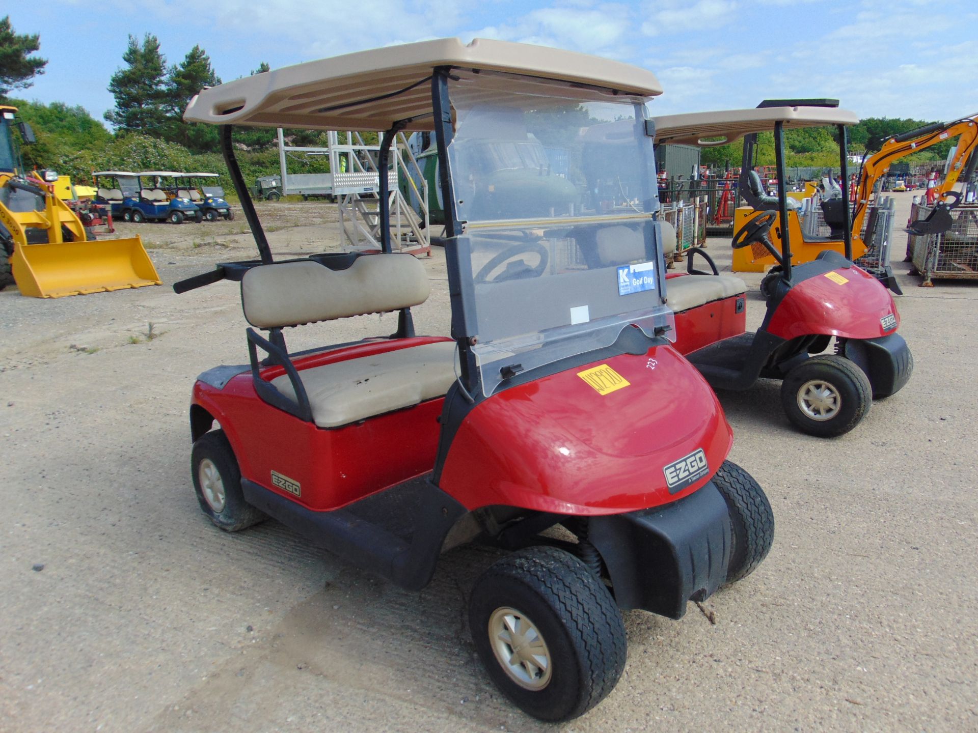 E-Z-GO 2 Seat Electric Golf Buggy as shown will need replacement batteries