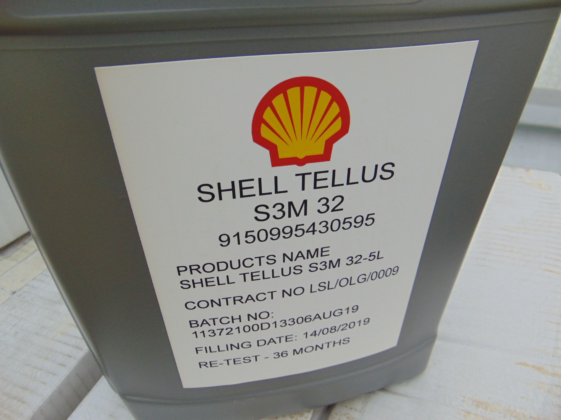 20x Unissued 5L Drums of Shell Tellus S3M 32 High Performance Hydraulic Oil - Image 2 of 2