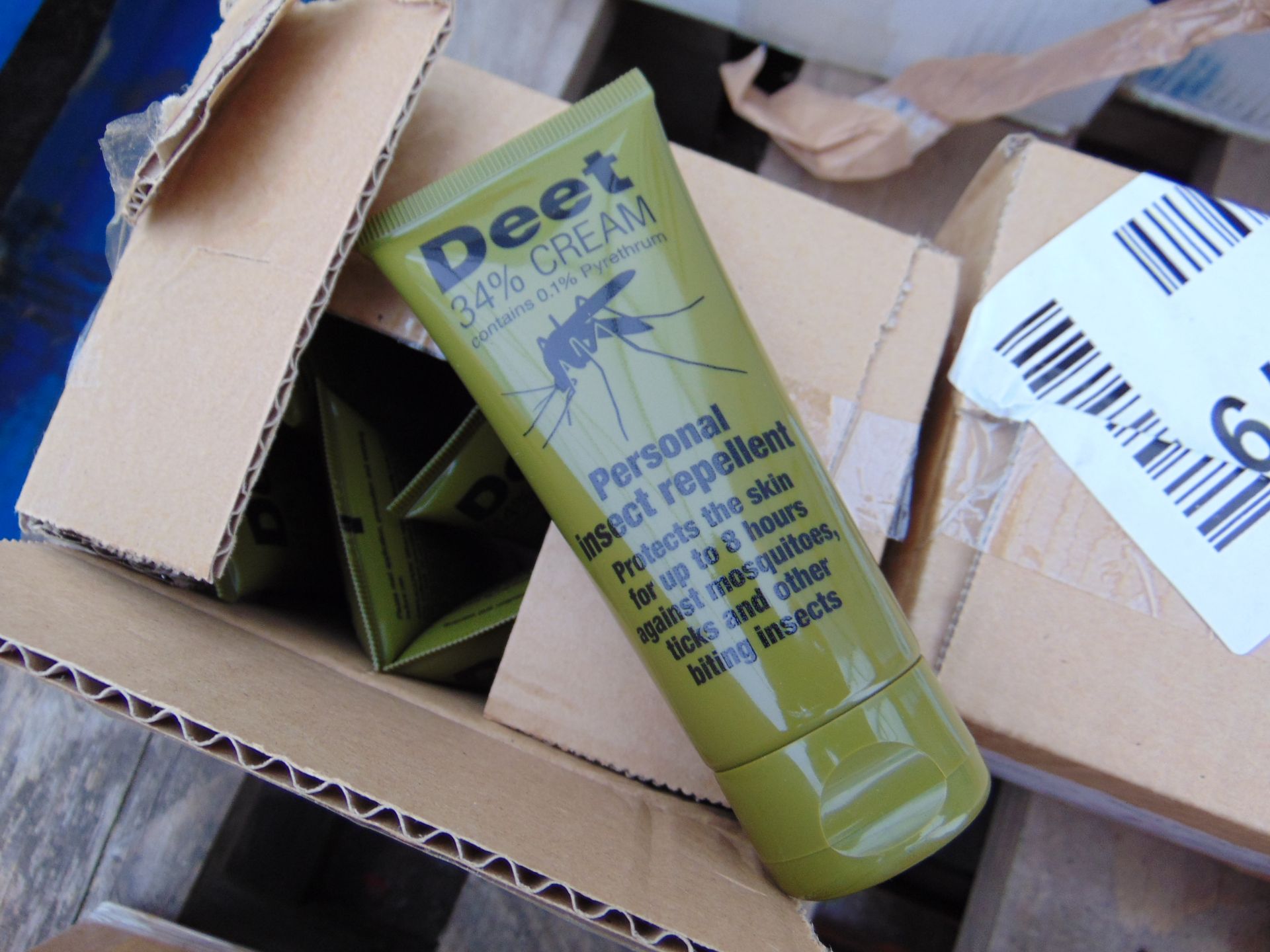 36x Unissued Deet Cream 34% British Army Mosiquitoe Insect Repellant 60ML Tubes - Image 2 of 2