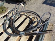 3x Wire Rope Slings