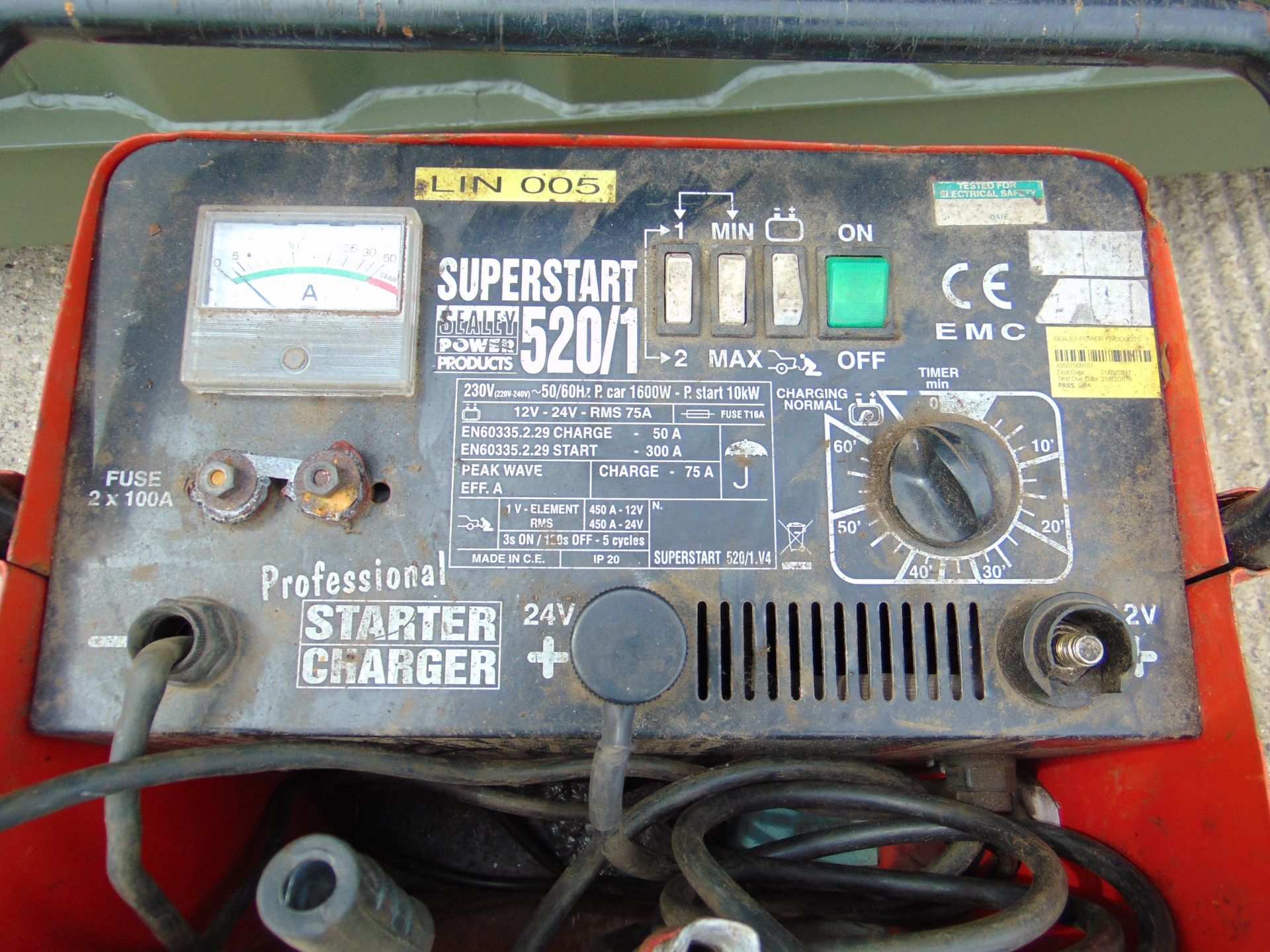 Sealey Superstart 520/1 Battery Starter/Charger - Bild 3 aus 4