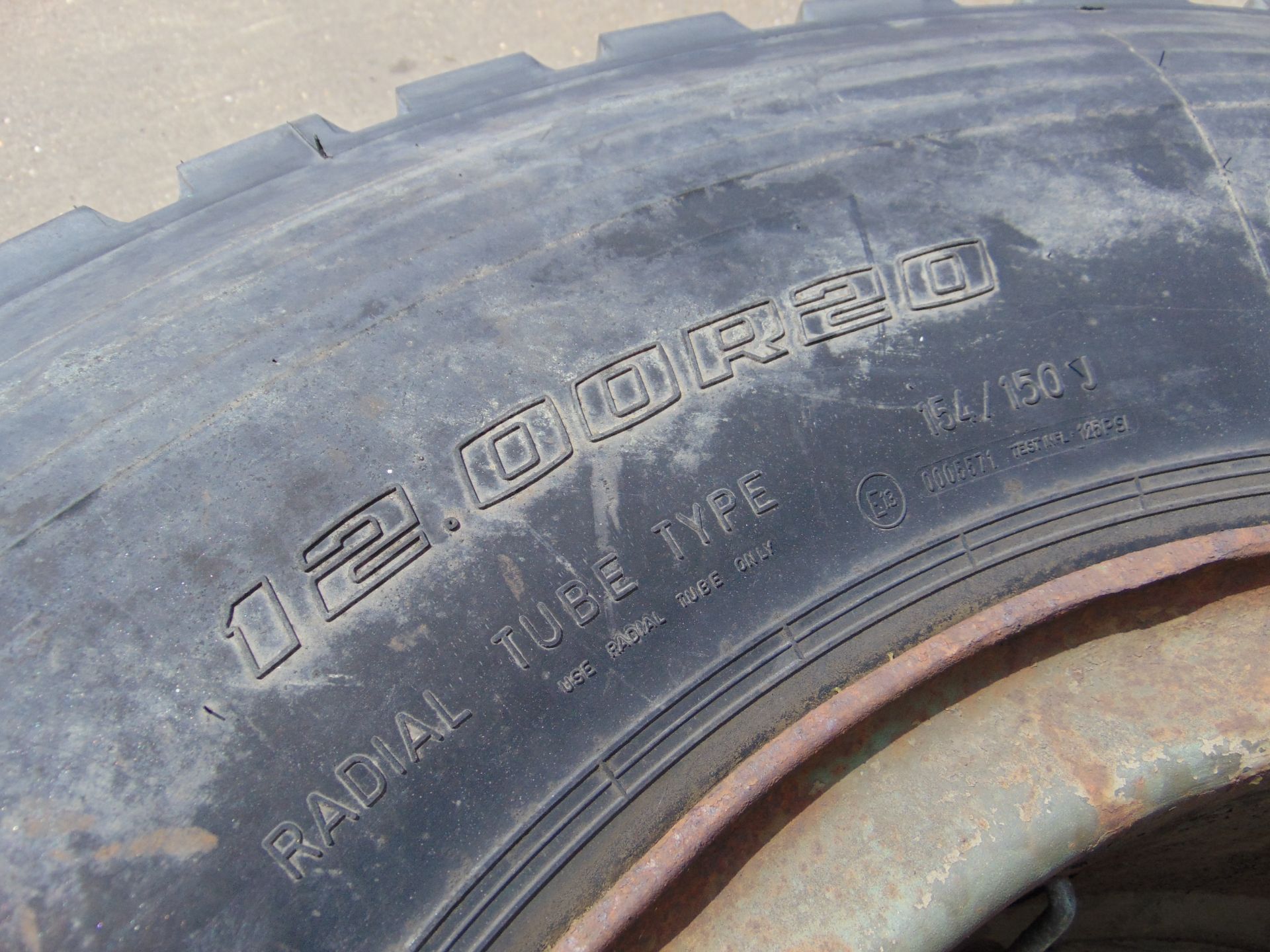 2x Goodyear G388 12.00 R20 Tyres on 8 Stud Rims - Image 7 of 7