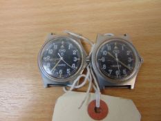 2 x CWC W10/0552 Service Watches Nato No's, Dated 1990/1991