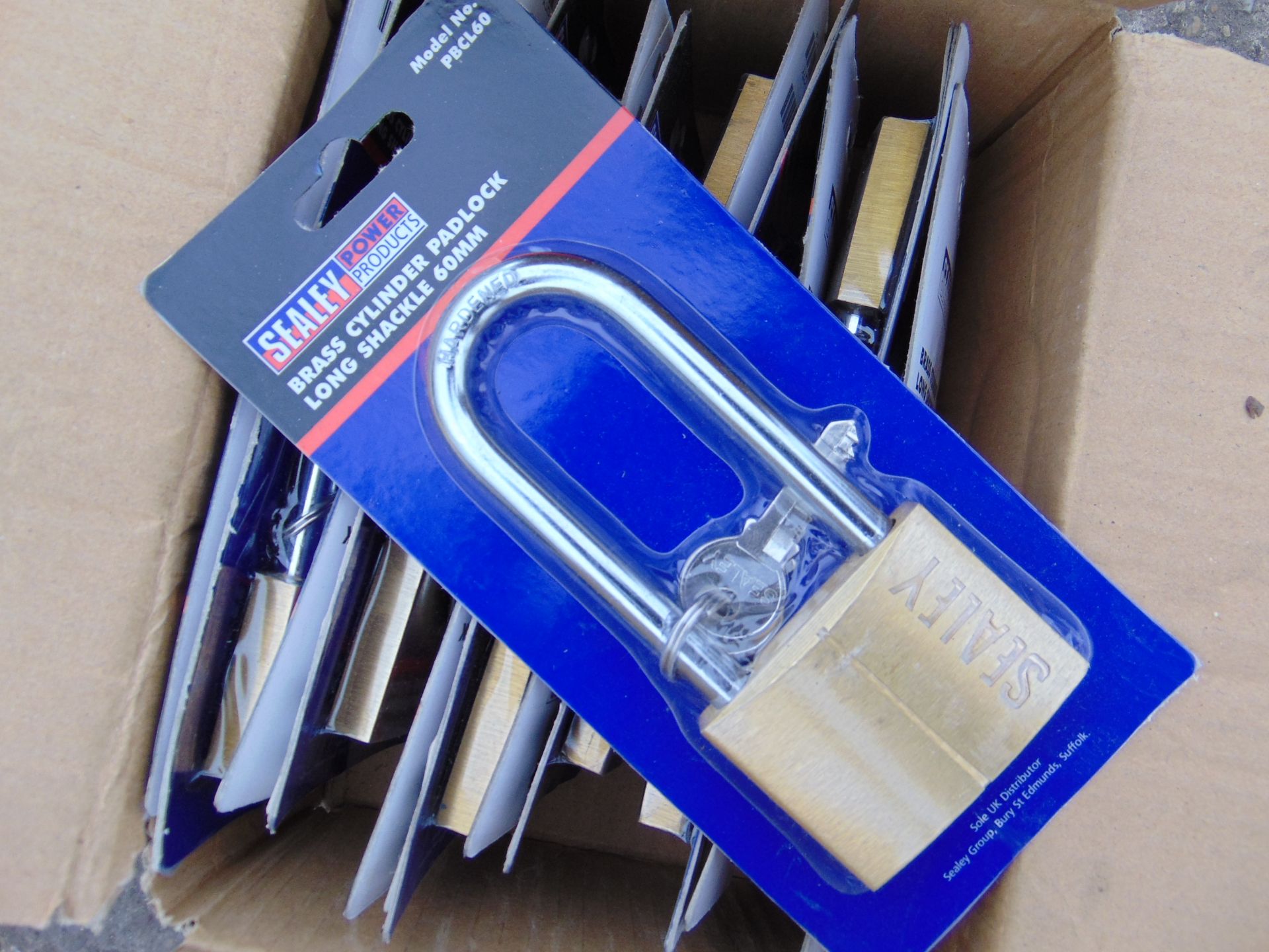 12x New Unissued Long Shank Padlocks