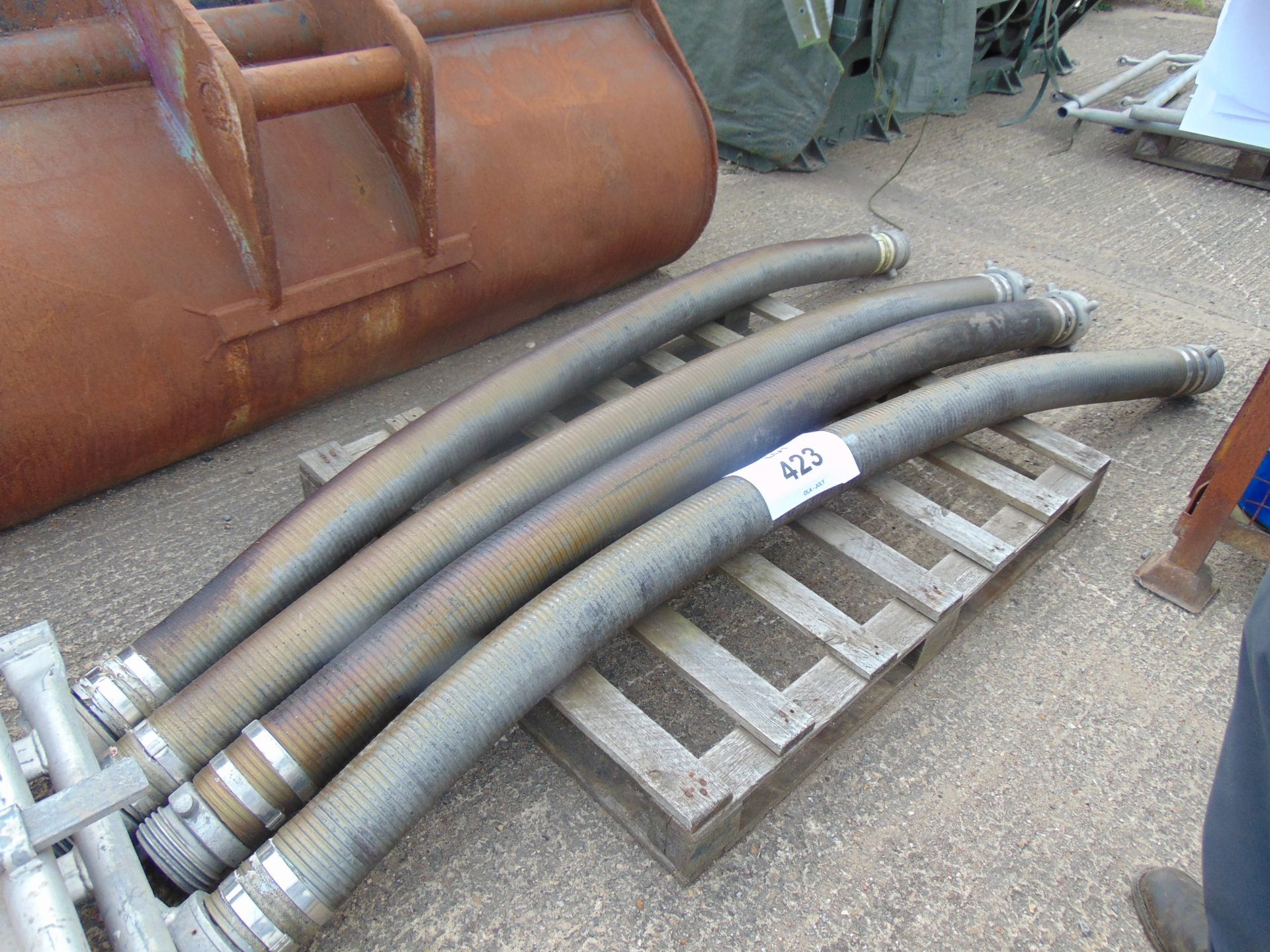 4 Lengths of 5ft Delivery Hose with Fittings