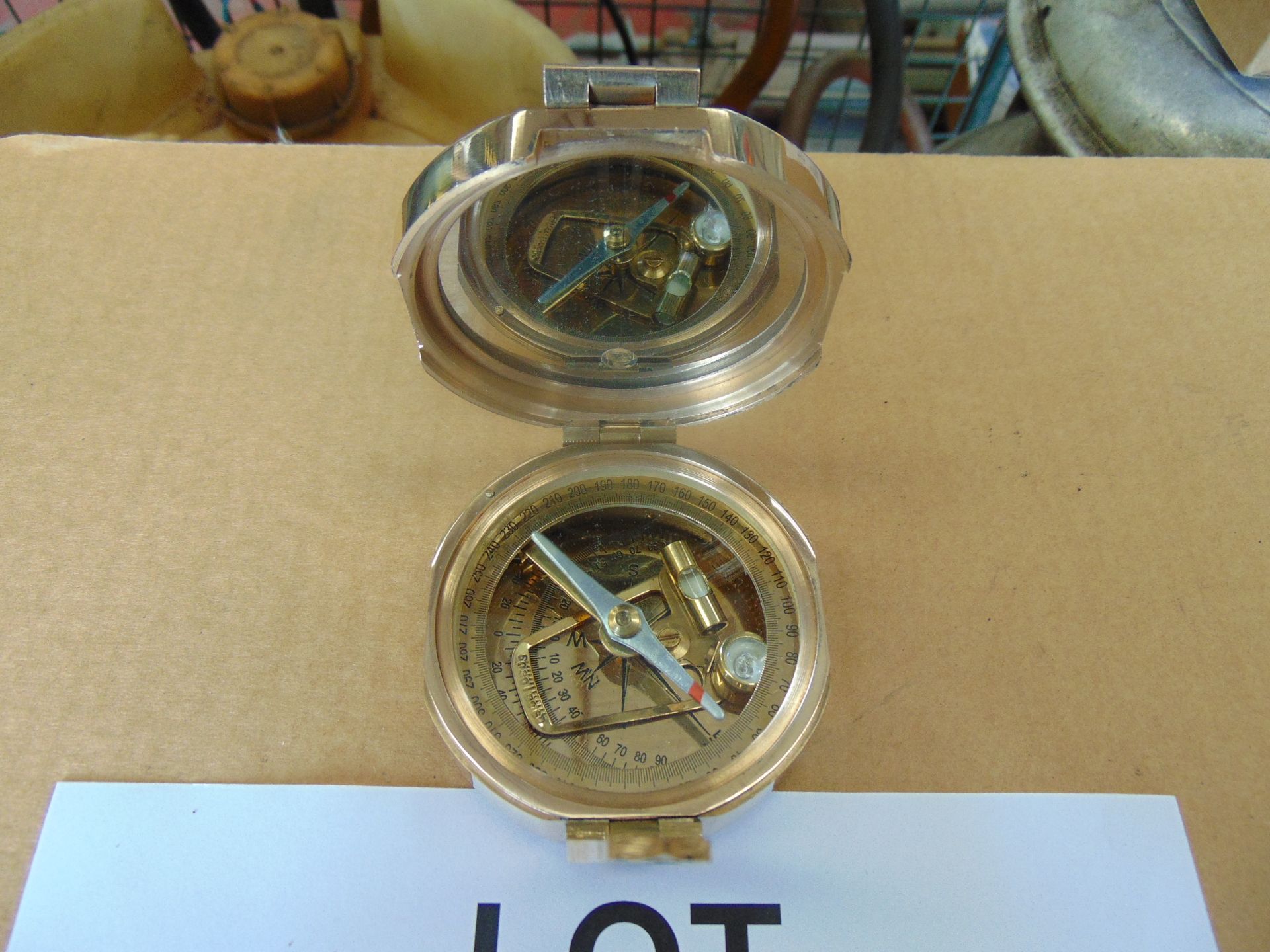 Very Nice Brass Stanley Prismatic Compass - Image 2 of 4