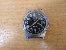 Unusual CWC W10 Service watch with date Nato Marks SN 0017, Date 1996, New batt/Strap