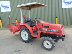 Mitsubishi MT16 4x4 Diesel Compact Tractor c/w Rotorvator ONLY 683 HOURS!