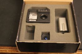 NiteMax Ultra digital night vision device in box with C Mount lens and rechargeable battery