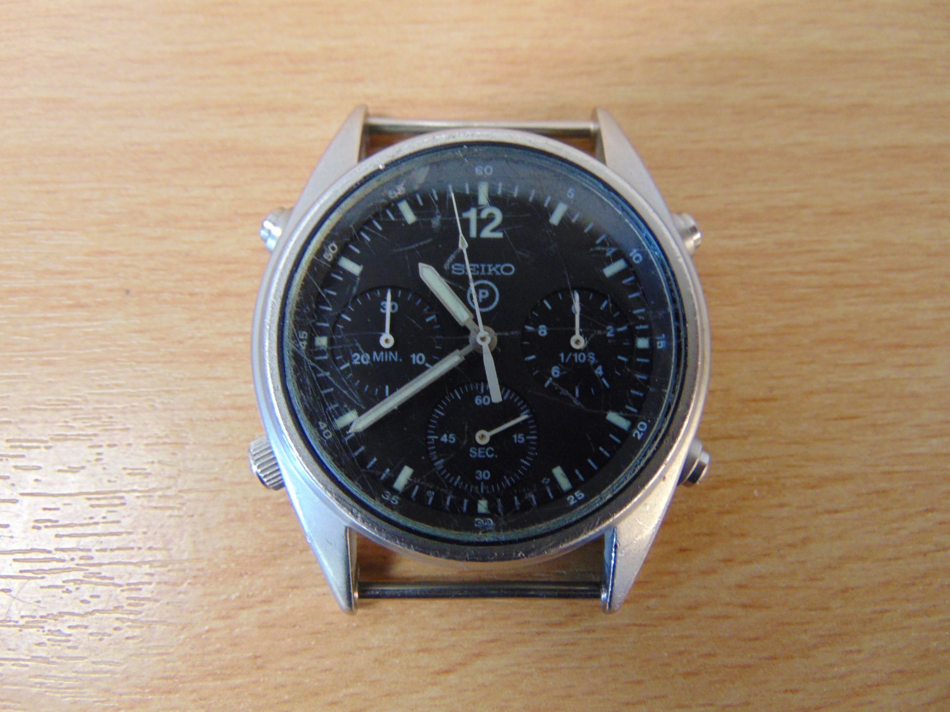 Rare Seiko Gen 1 Pilots Chrono RAF Harrier Force issue Nato No's, Date 1988