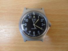 CWC W10 British Army Service Watch New and Unissued, Nato Marks date 1991, in original packing