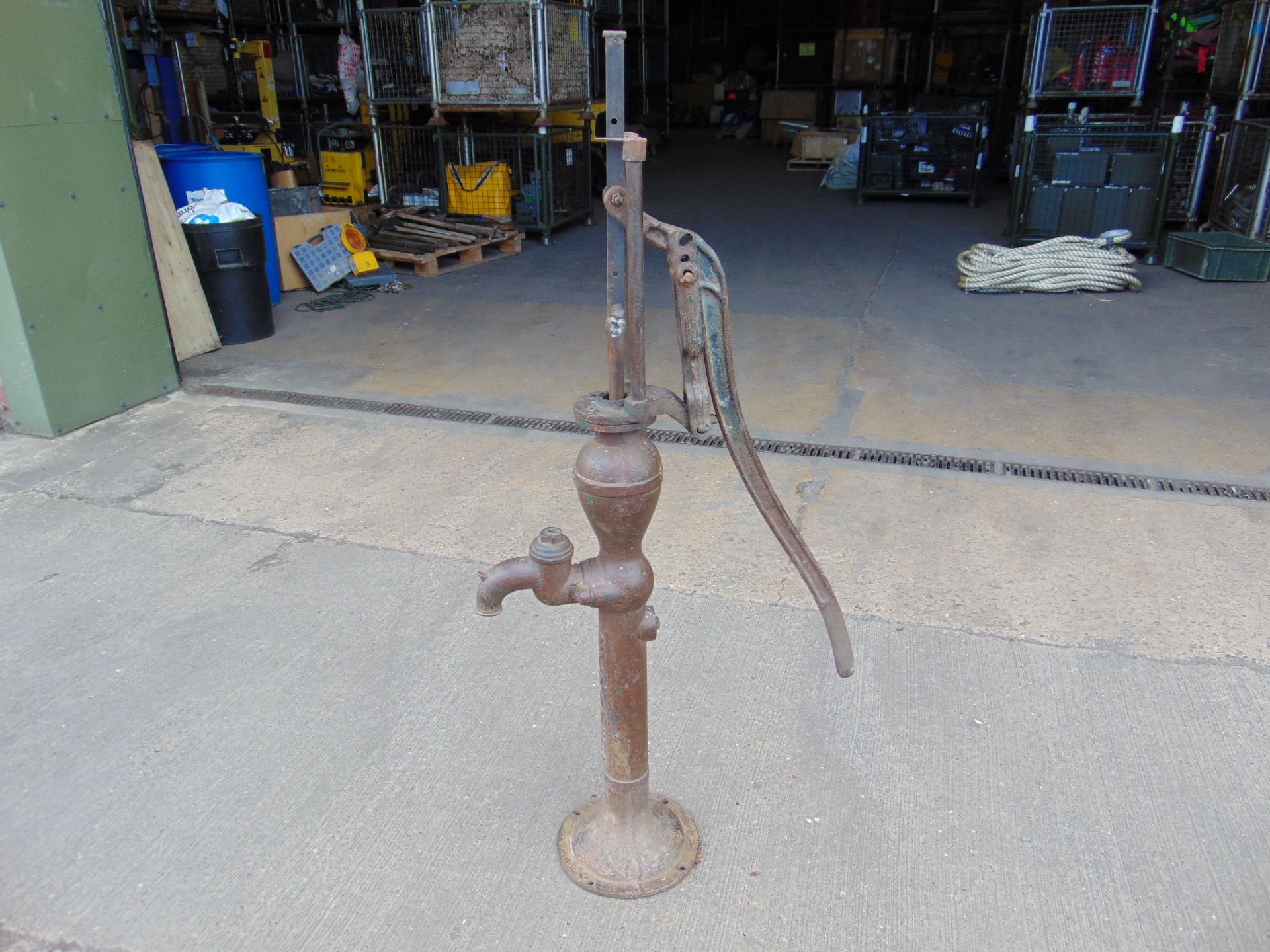 Genuine Anitique Full Size Cast Iron Water Pump - Image 2 of 6