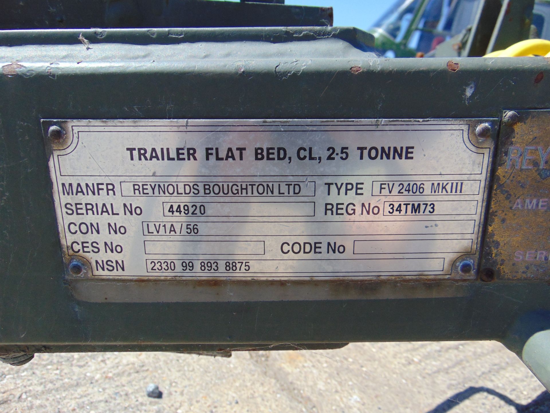Reynolds Boughton Flat Bed 2.5t Cargo Trailer - Image 11 of 11