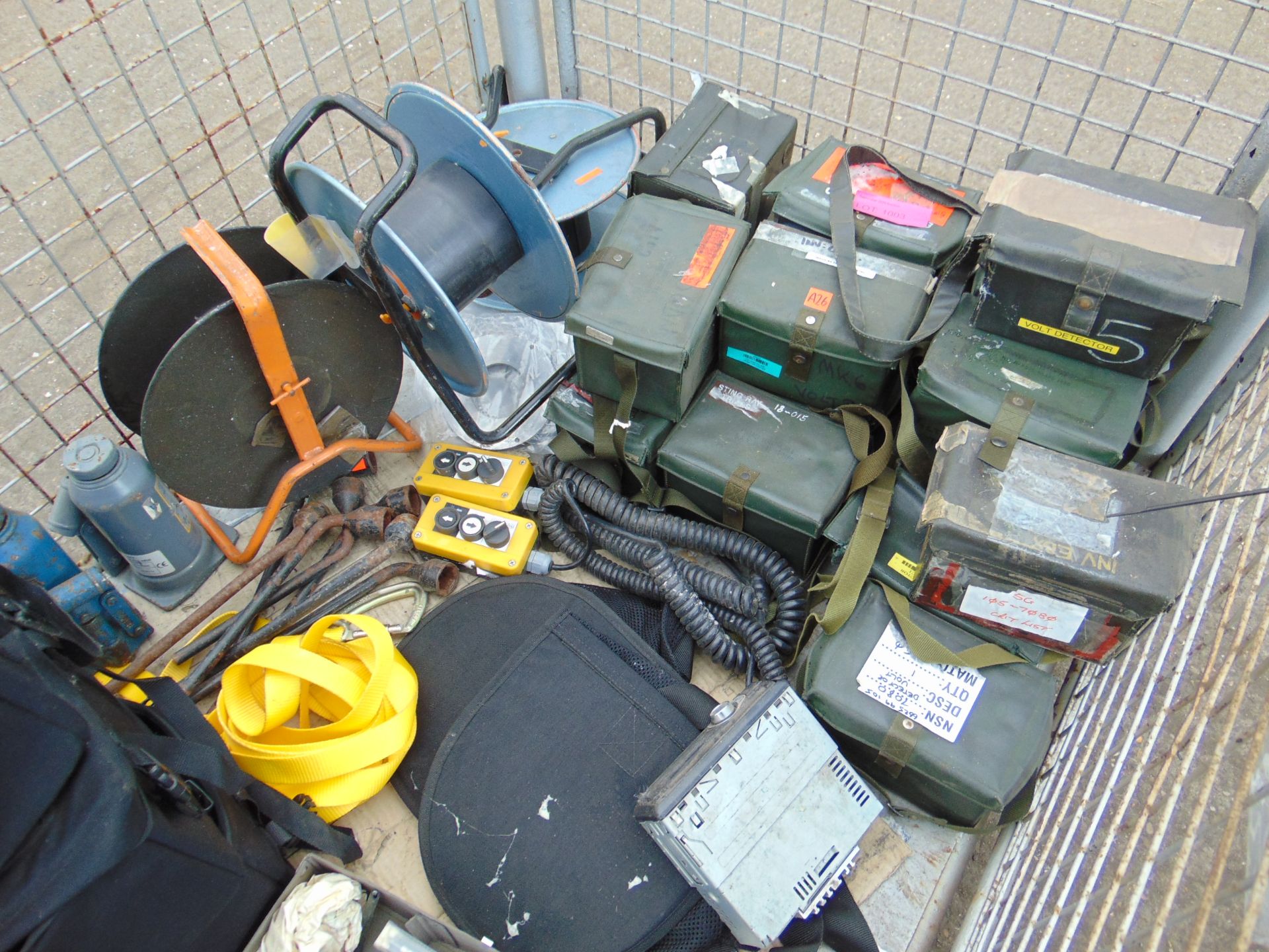 1x Stillage of Electrical Testers, Cable Reels, Jacks, Remote Controls etc - Image 2 of 7