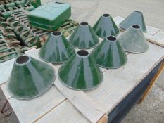 8x Vintage Classic Military/Industrial Cone Style Pendant Light Shades