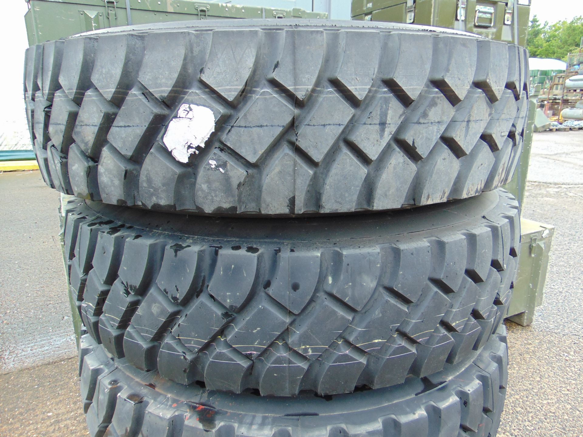 Qty 4 x Goodyear 12.00R20 G388 Unisteel tyres, unused still with bobbles fitted on 8 stud rims - Image 2 of 9