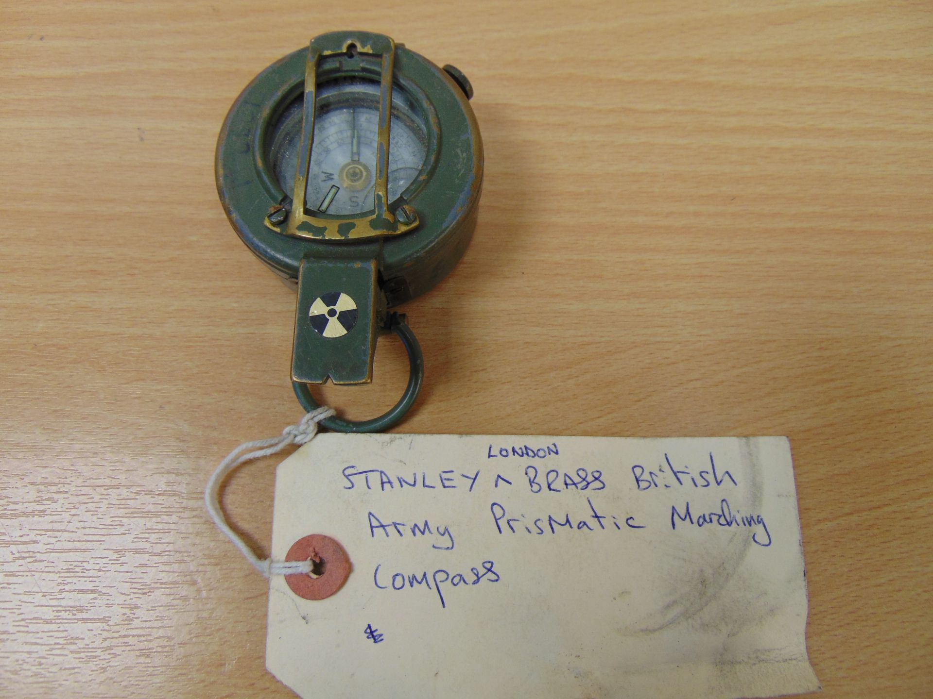 Stanley London Brass Army Prismatic Marching Compass - Image 3 of 3