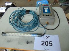 LED Inspection Lamp with Approx 15m Cable and Transformer from RAF