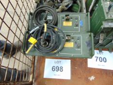 2 x Clansman 240 Volt - 14/24 Volt Power Supply c/w Cables