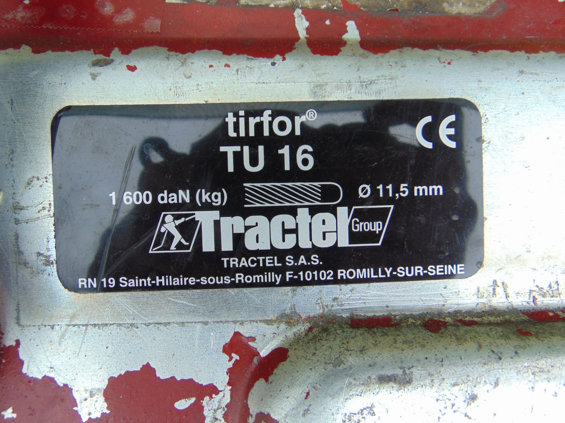 Tractel TU16 Tirfor Winch C/W Wire Rops & Handle - Image 3 of 5