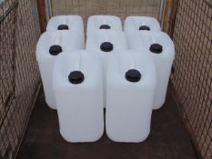 8x New Unused Stackable Plastic 25Ltr Jerry Cans