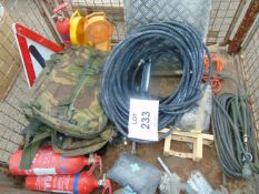 1 x Stillage Spares inc Camo packs, Axes can holders, Cable, Air Lines etc