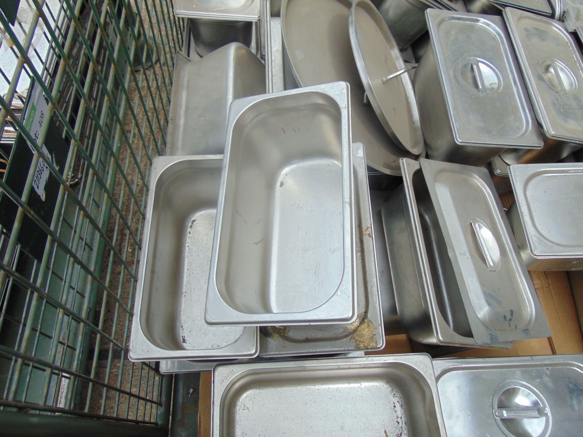 1 x Stillage of British Army Cooking Equipment as shown Stainless Steel - Image 2 of 3