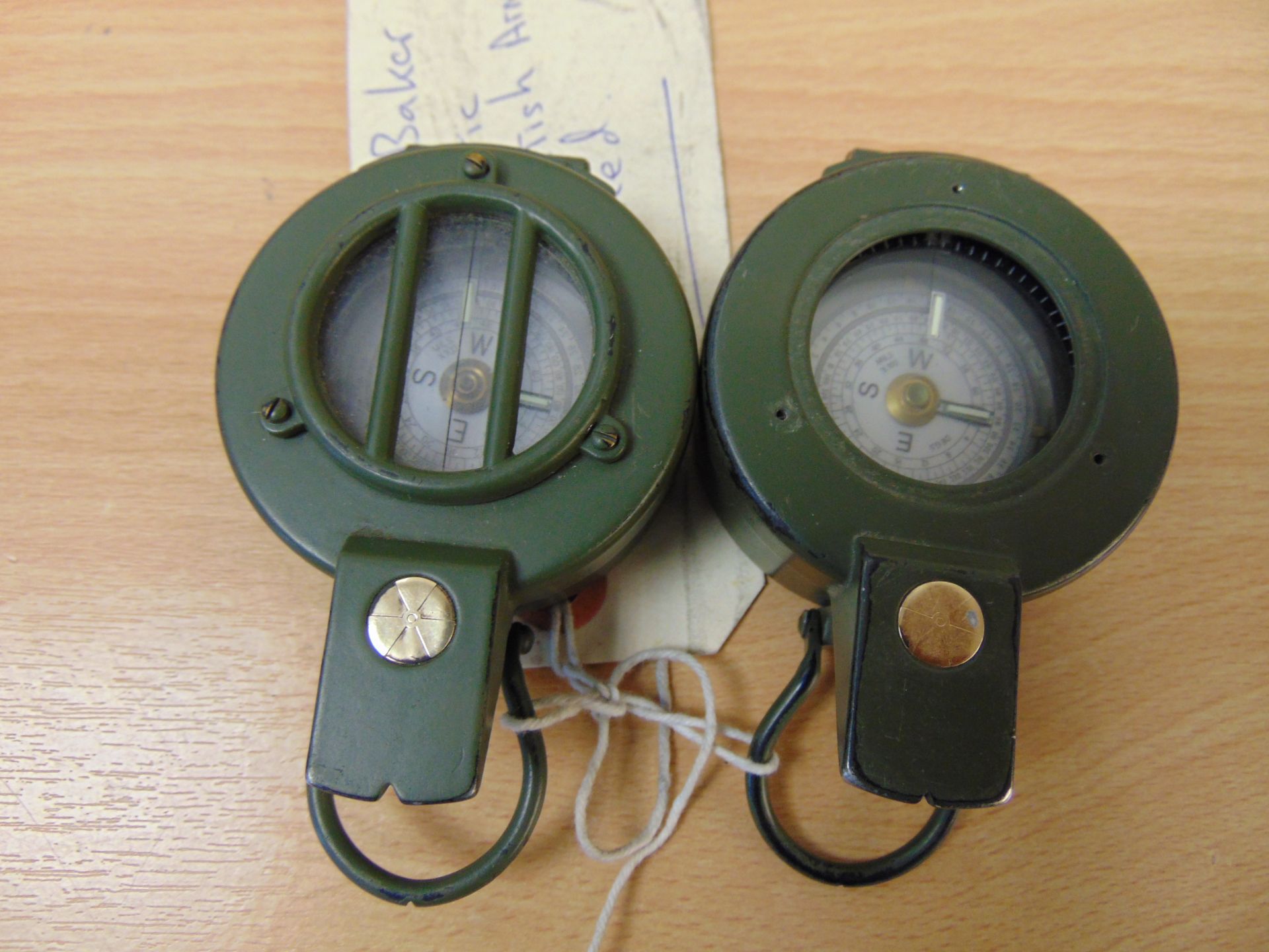 2 x Francis Baker M88 Prismatic Compass British Army Nato Marked - Image 3 of 3