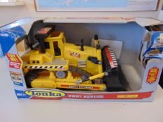 Unused Boxed Tonka Mighty Motorized Bulldozer Toy #3209