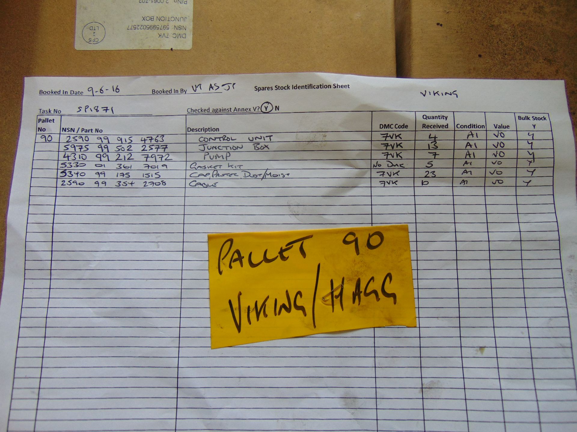 1 x Pallet of Hagglund Spares New Unissued inc Hydraulic Pumps Control Boxes, Gasket set etc - Image 3 of 10