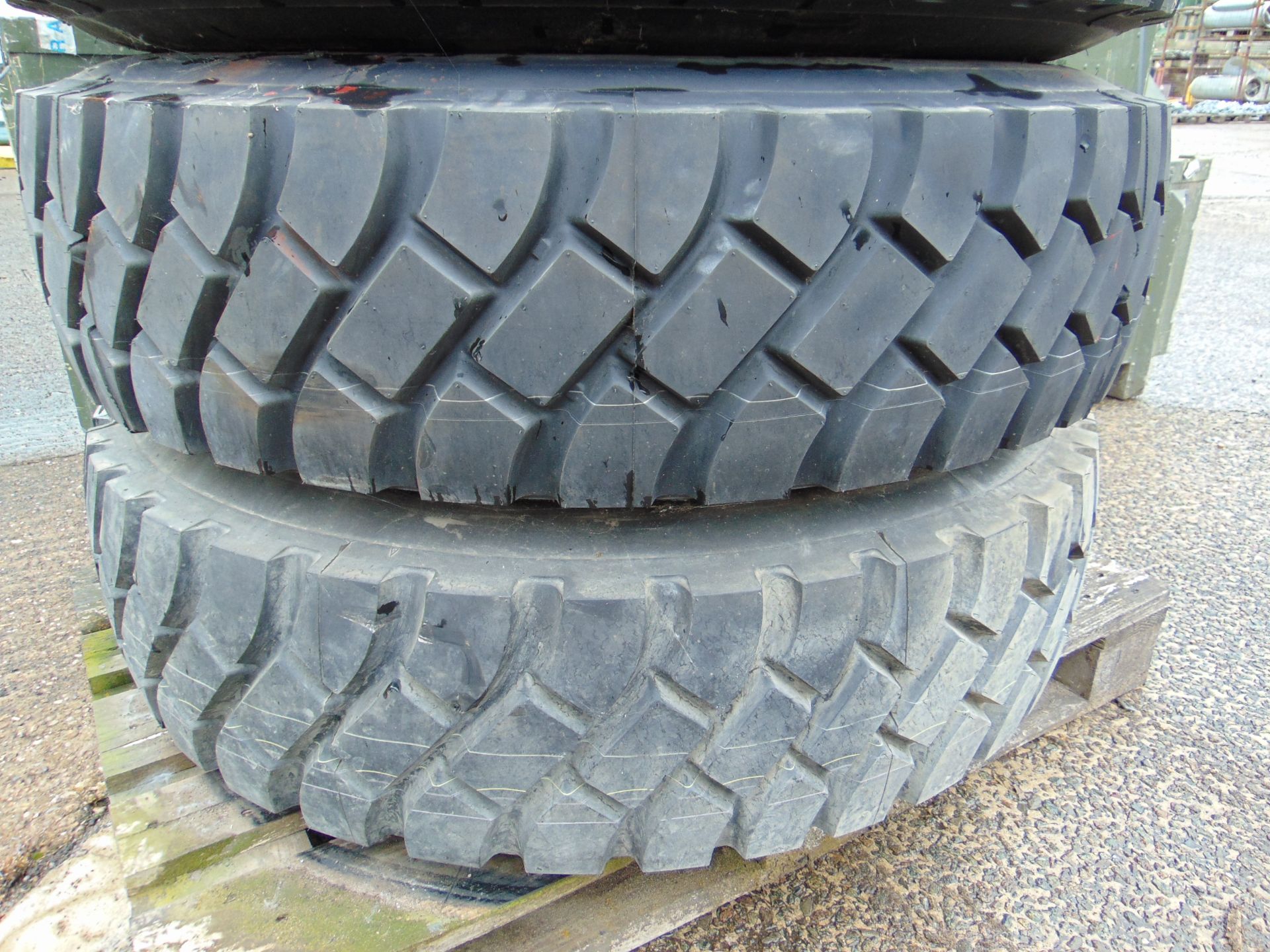 Qty 4 x Goodyear 12.00R20 G388 Unisteel tyres, unused still with bobbles fitted on 8 stud rims - Image 3 of 9