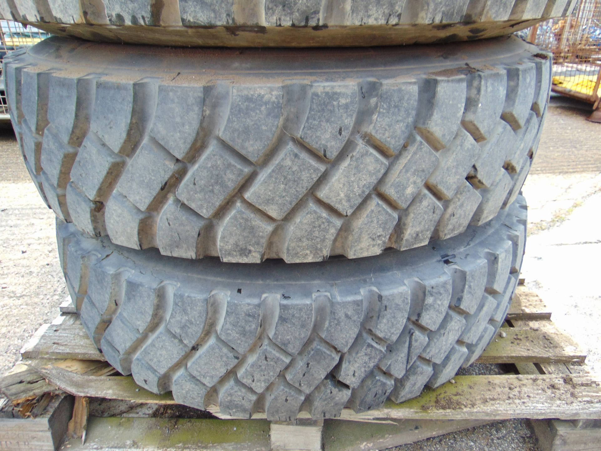 Qty 4 x Goodyear 12.00R20 G388 Unisteel tyres, unused still with bobbles fitted on 8 stud rims - Image 3 of 6