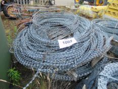 4 x Large Pallets of MoD Galvanised Razer Wire in Expanding Coils Quantity as shown