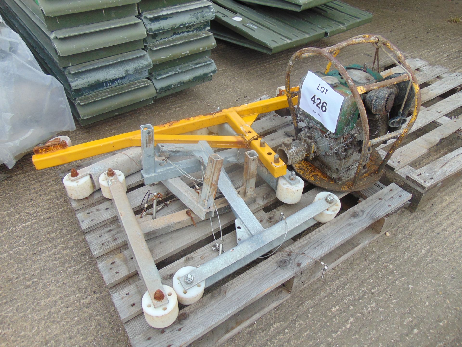 1 x Pallet Diesel Pumping Unit and Galvanised Landing Legs Council Contact
