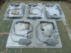 5x Clansman Racal Frontier Headsets / Communication System