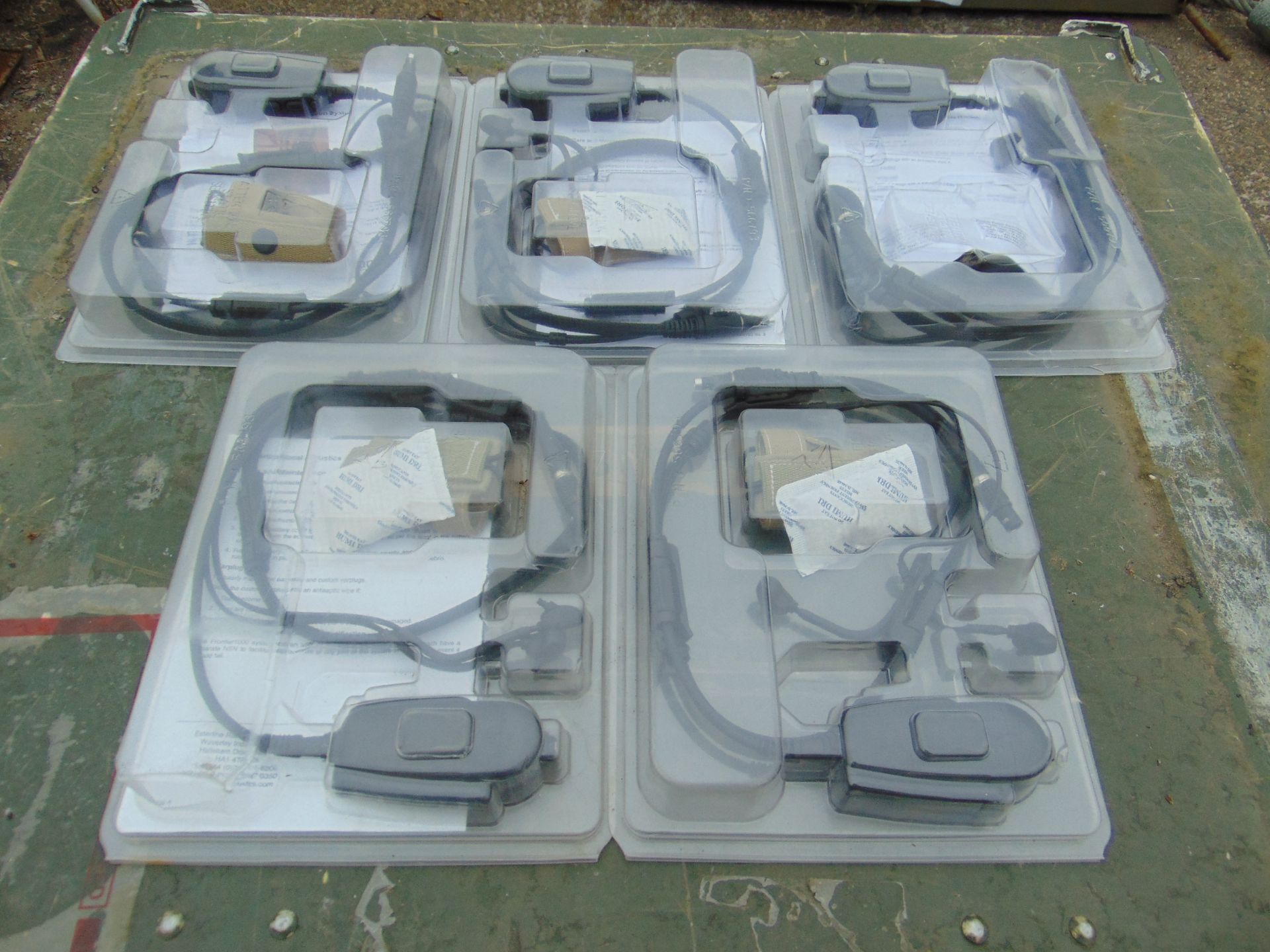 5x Clansman Racal Frontier Headsets / Communication System