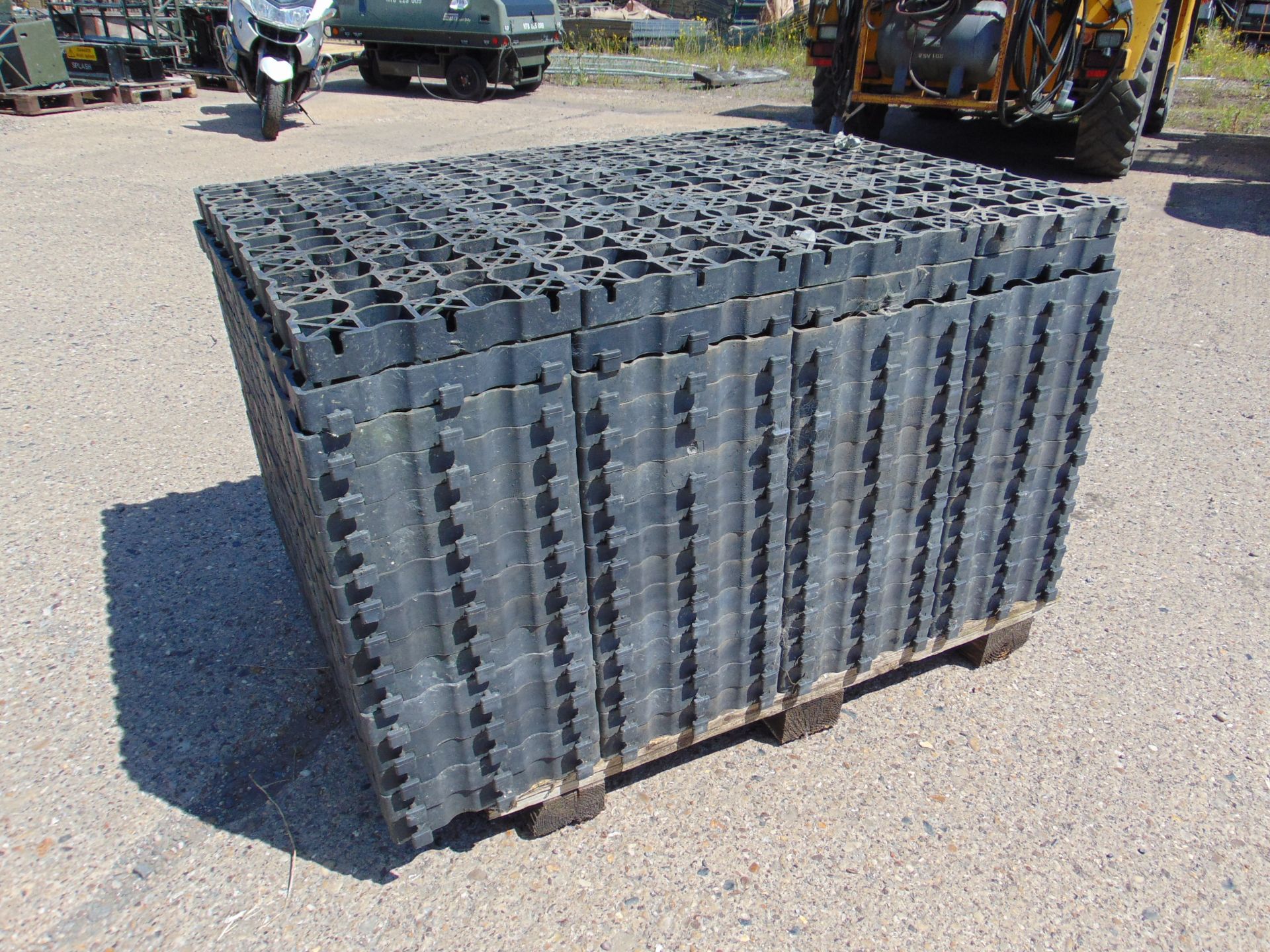 Pallet of EcoGrid E50 Interlocking Roadway