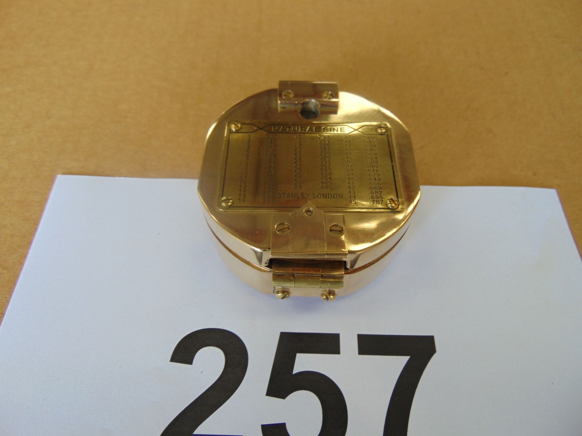 Very Nice Brass Stanley Prismatic Compass - Image 4 of 4