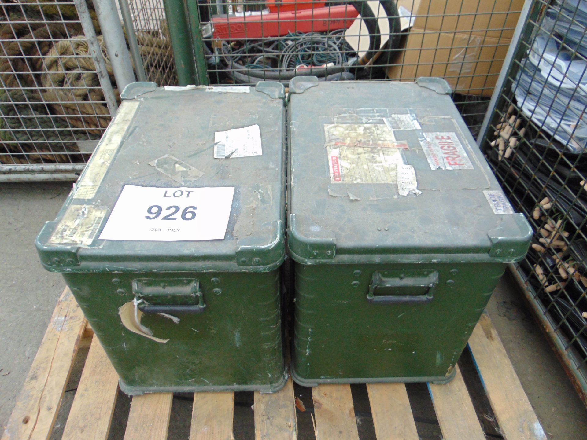 2x Zarges Aluminium Transit Cases 50x60x40cms Excellent Condition