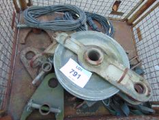 1 x Stillage Equip in Large Snatch Block Pintles, Generator Cables etc